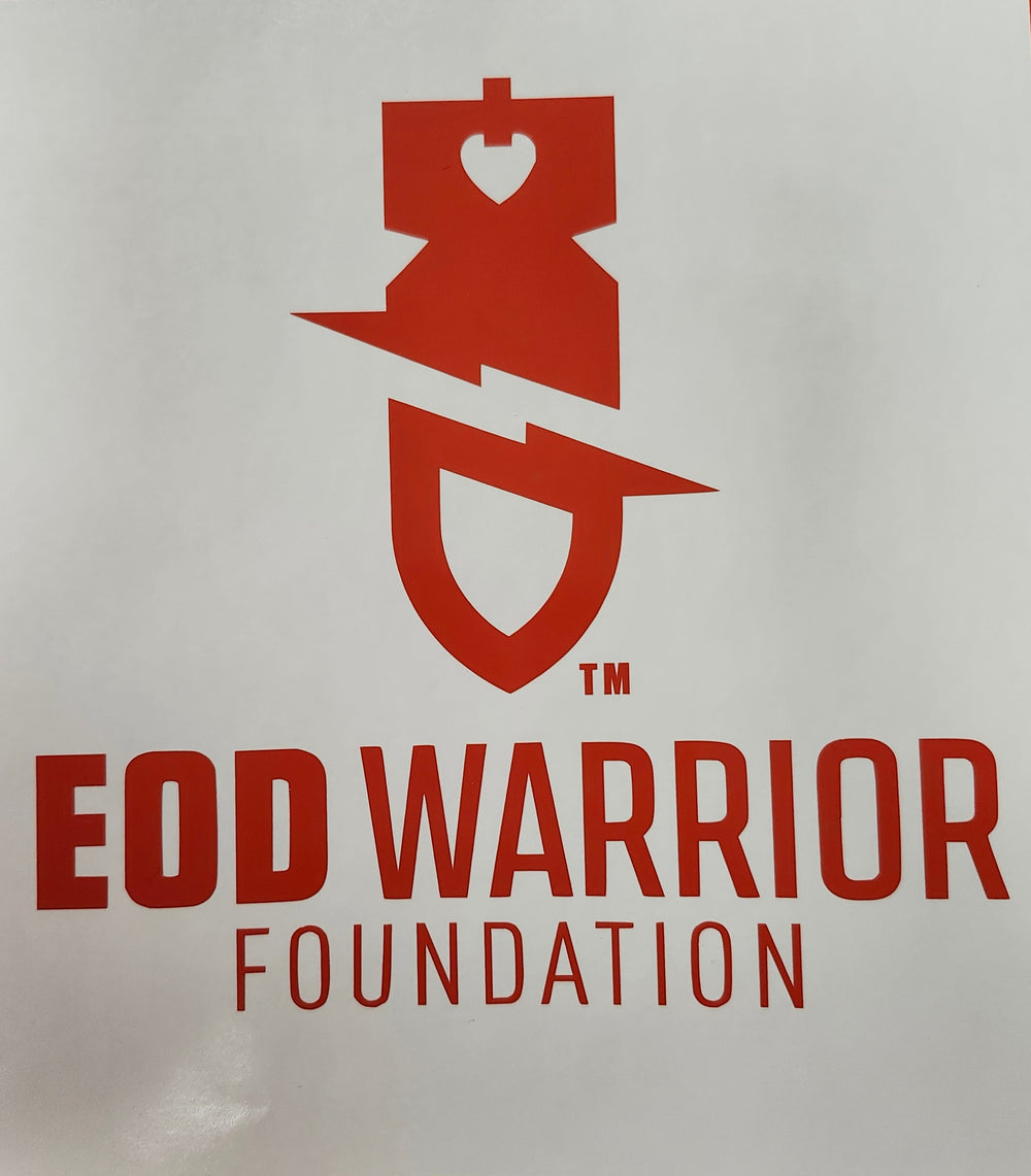 EODWF 'Bomb' Logo with Foundation Name Decal