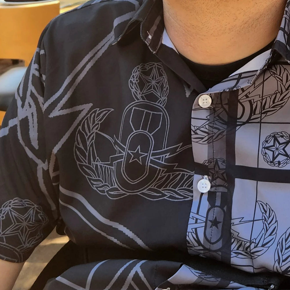 "Crab in Black" Hawaiian Shirt