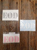 EOD Decal