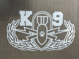 EOD/K9 Decal & Sticker